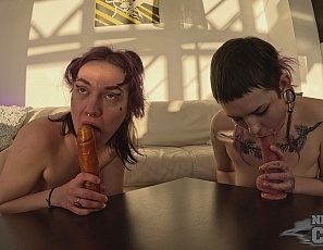 092325_sam_and_ellah_fuck_and_suck_on_two_suction_cup_dildos_will_it_fit_meets_will_they_cum